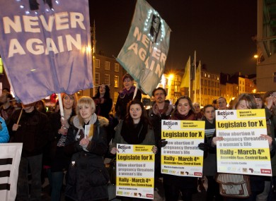 Participants at tonight's rally